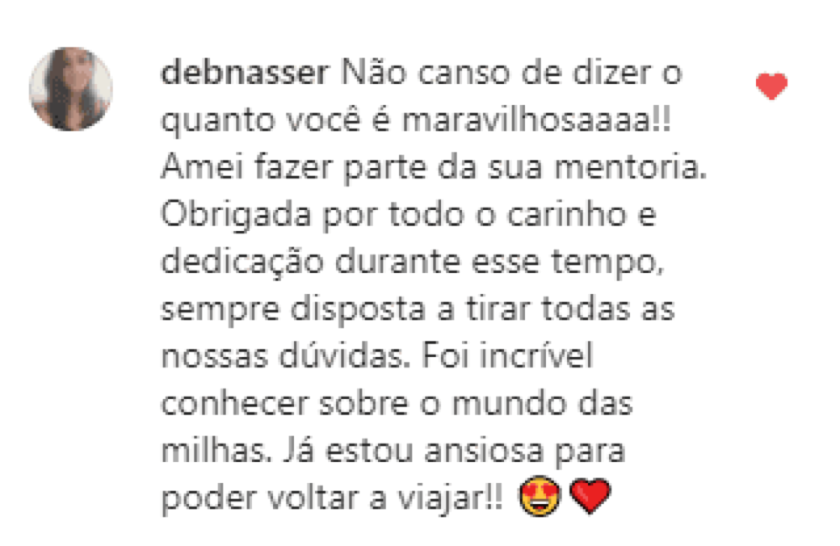 Depoimento de aluna