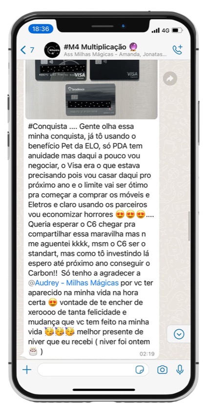 Depoimento de aluna