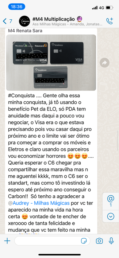 Depoimento de aluna