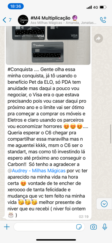 Depoimento de aluna