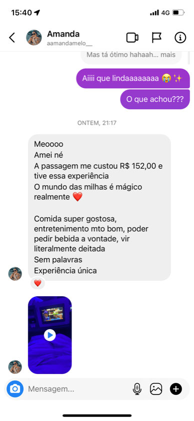 Depoimento de aluna