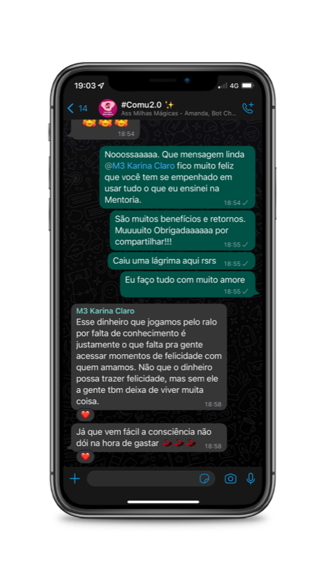 Depoimento de aluna