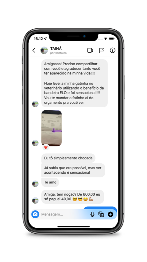 Depoimento de aluna
