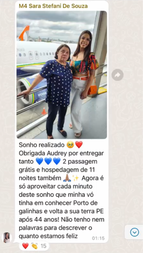 Depoimento de aluna