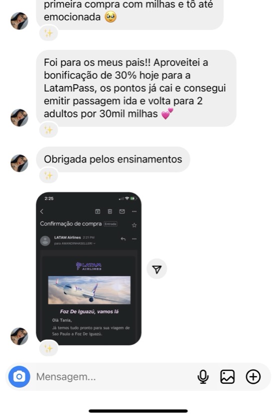Depoimento de aluna