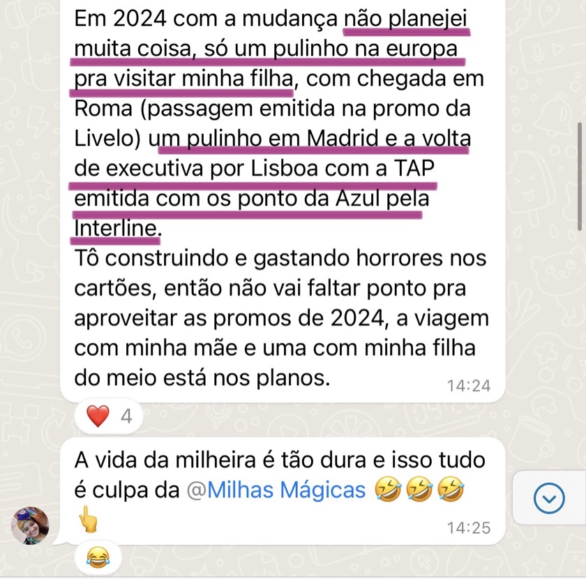 Depoimento de aluna